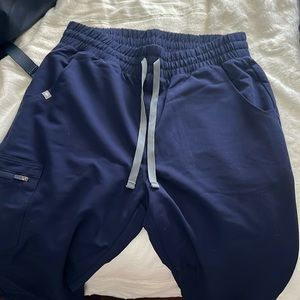 Figs Navy Blue Jogger Scrub Pants